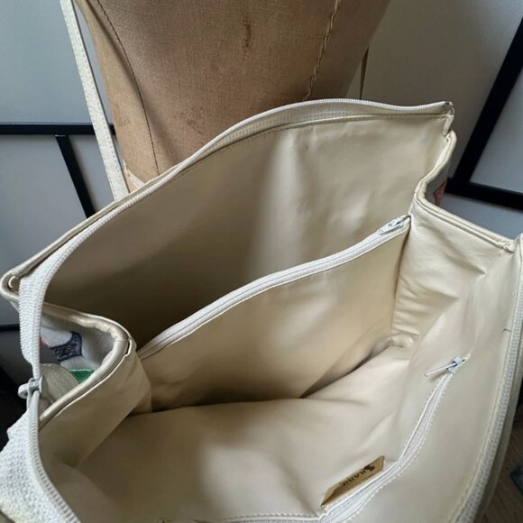 Vintage 80s Sharif Shoulder Tropical Fish Multicolored Purse Handbag - Picture 12 of 16